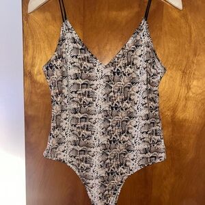 Forever 21 Snake Print One Piece